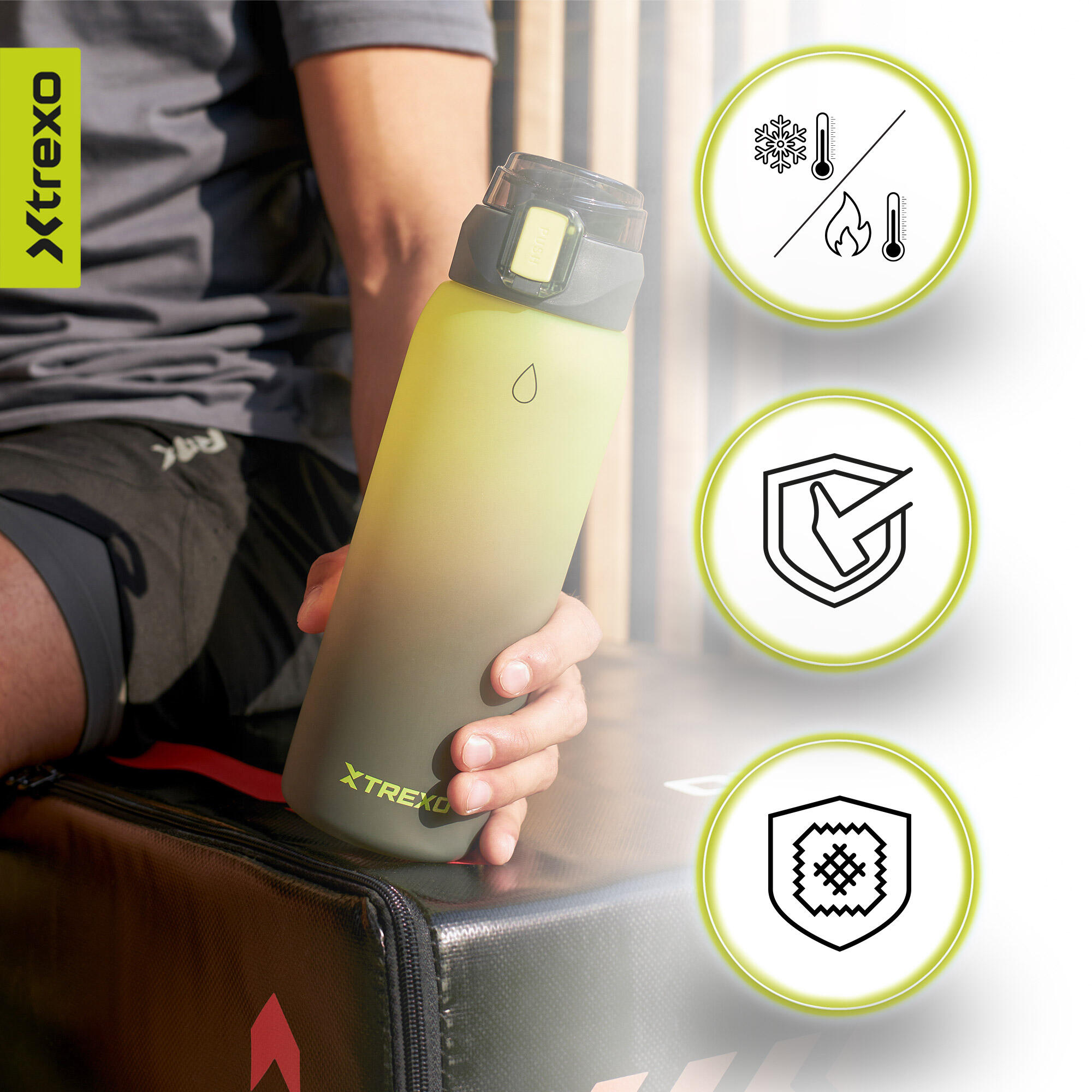Bidon XTREXO Gulp 1000 ml 6/7
