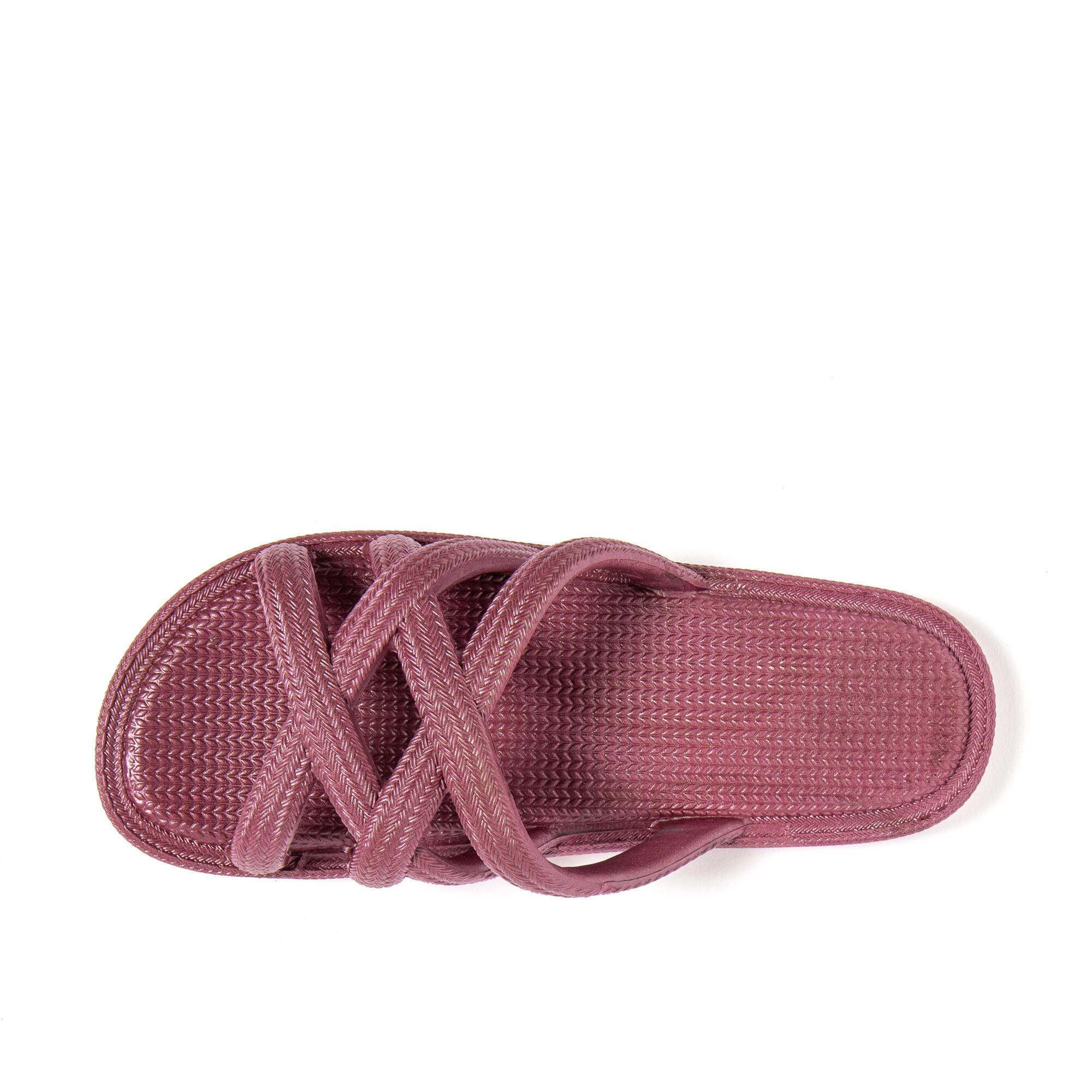 Sandali da spiaggia donna BRASILERAS bordeaux con suola gomma 5/7