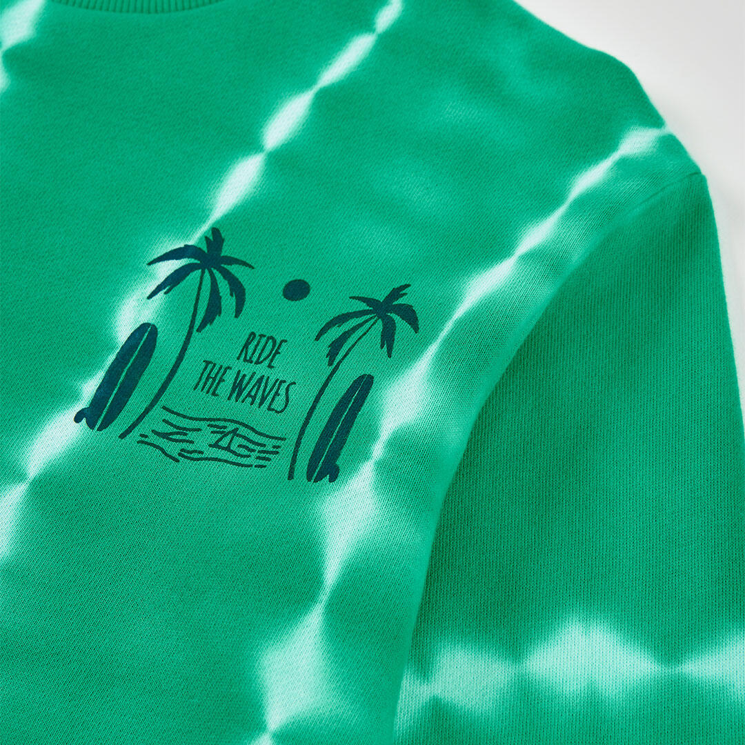 Sudadera de verano de gimnasia kids niño boboli verde 3/4