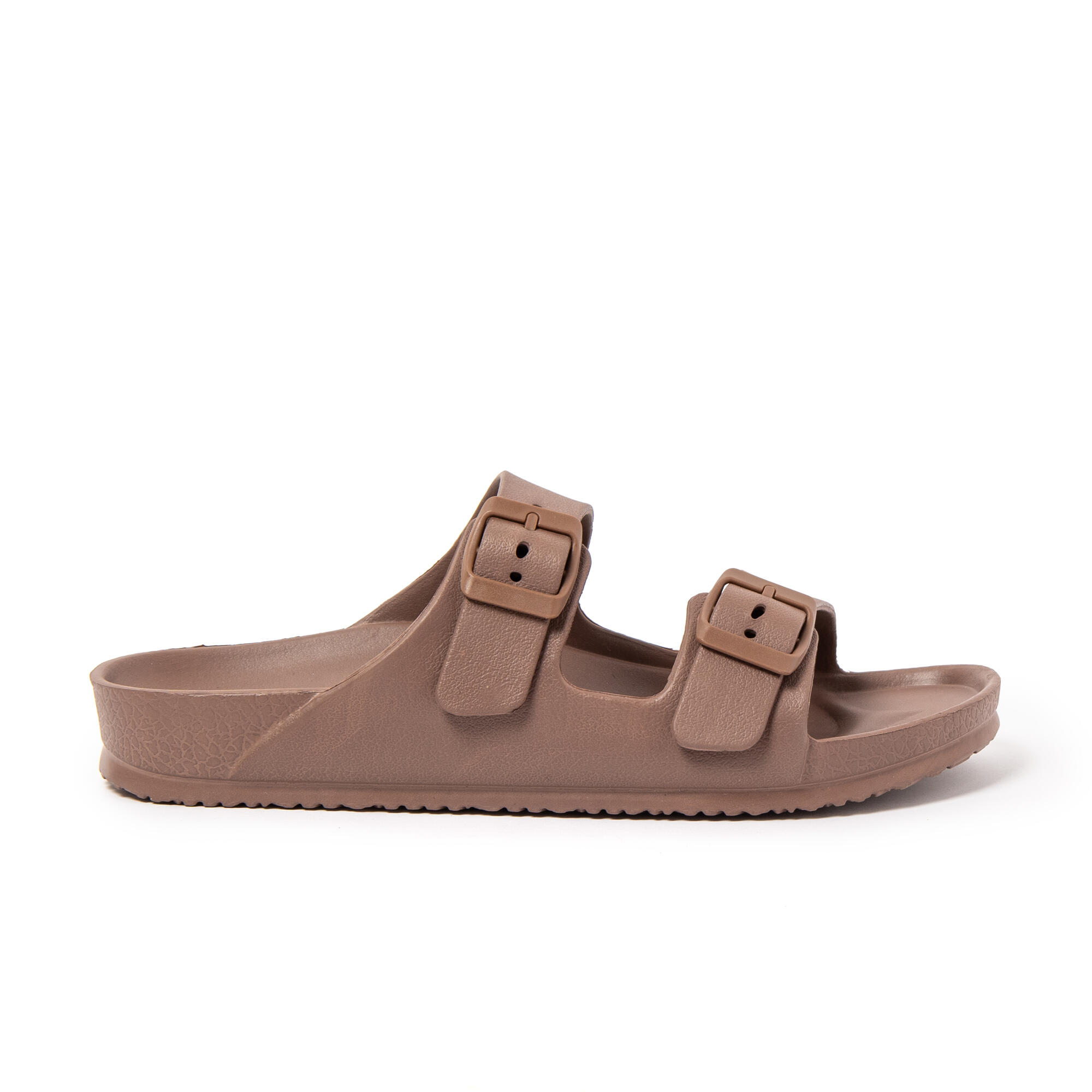 Sandali da spiaggia unisex BRASILERAS marroni con suola gomma 3/7
