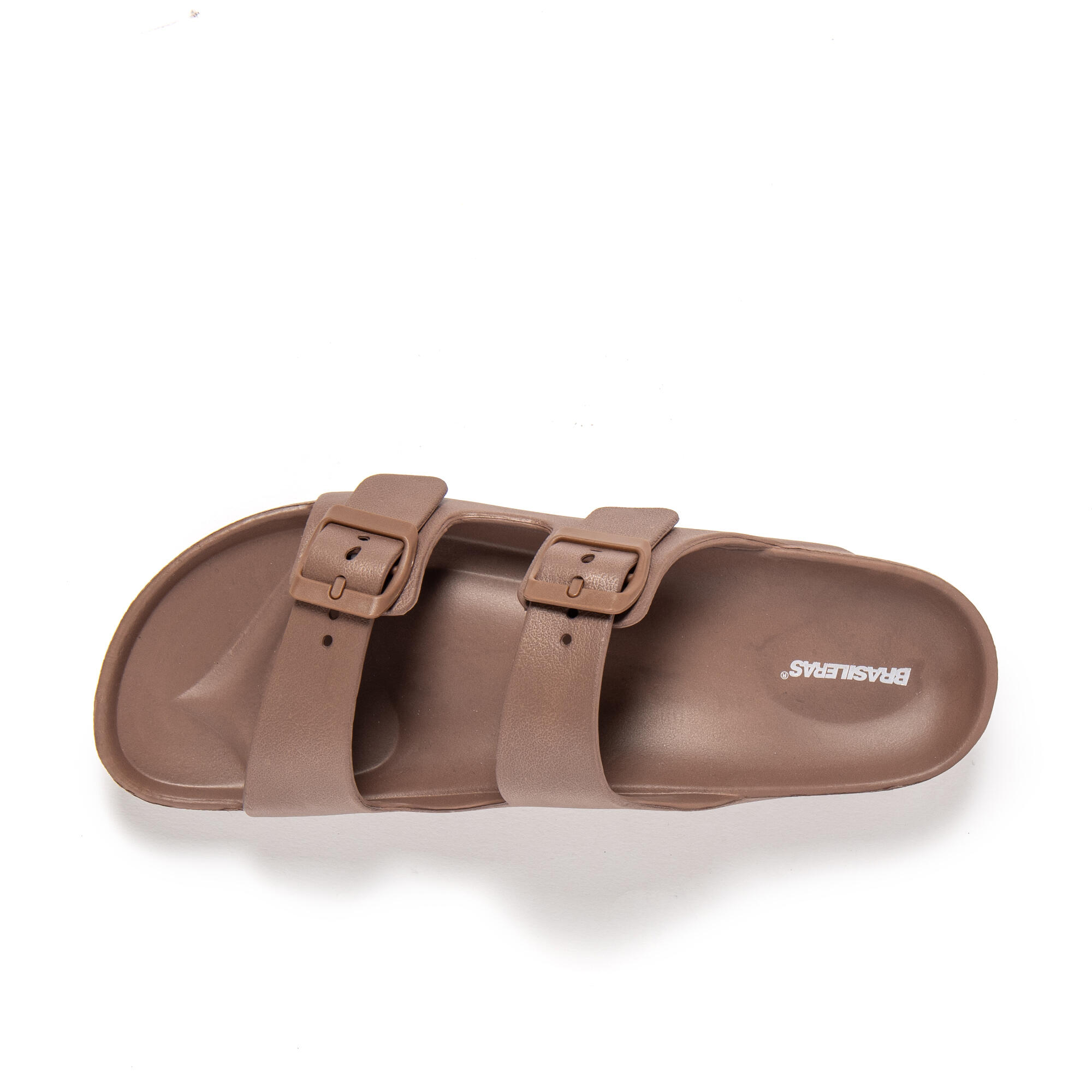 Sandali da spiaggia unisex BRASILERAS marroni con suola gomma 5/7