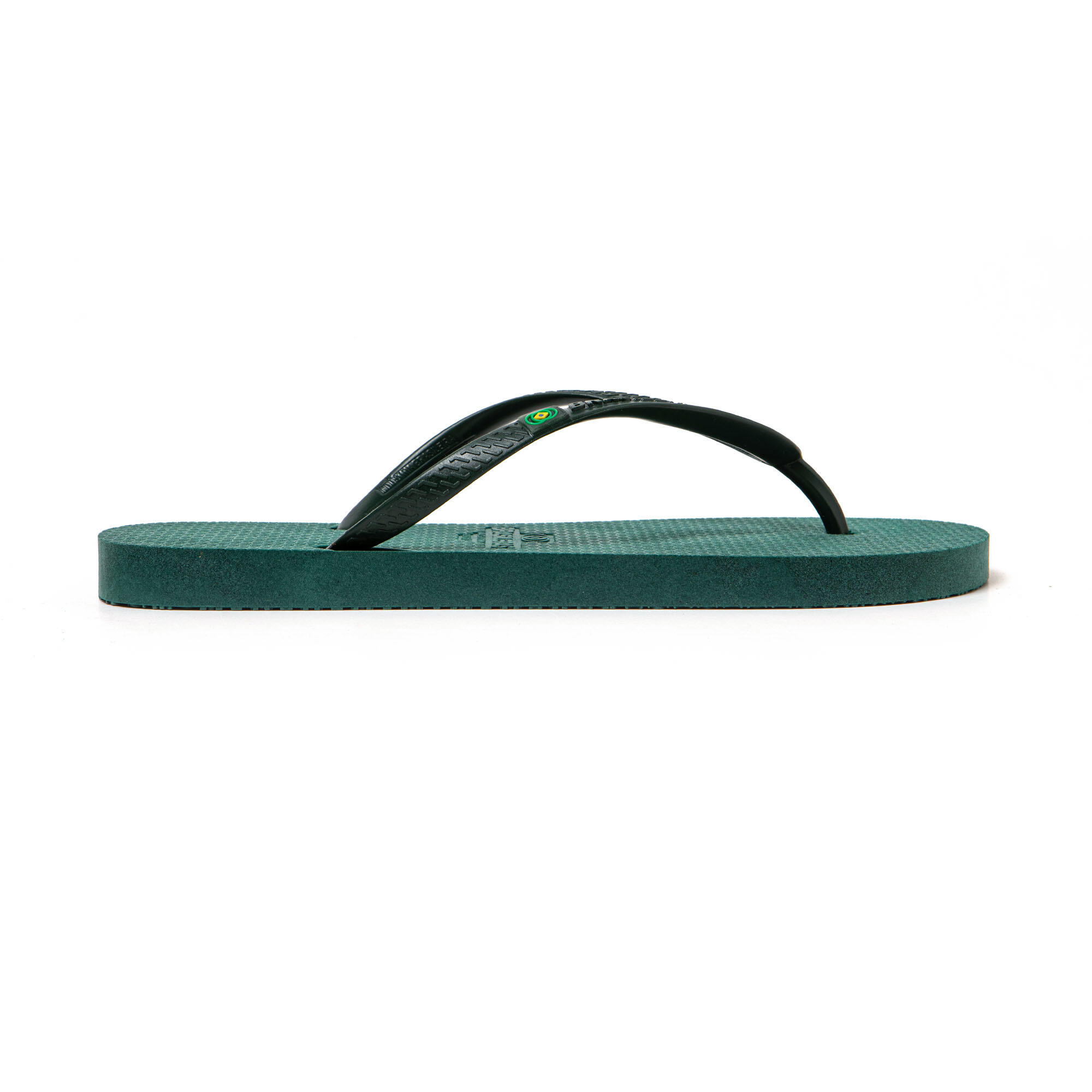 Chanclas playa mujer BRASILERAS Verde suela goma reciclada 3/7