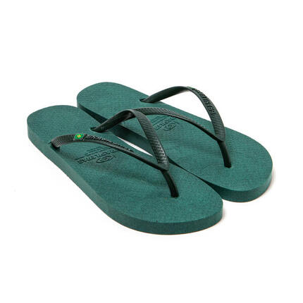 Damen-Strand-Zehentrenner BRASILERAS blau mit recycelter Sohle