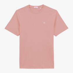 T-shirt col rond Théo en coton rose