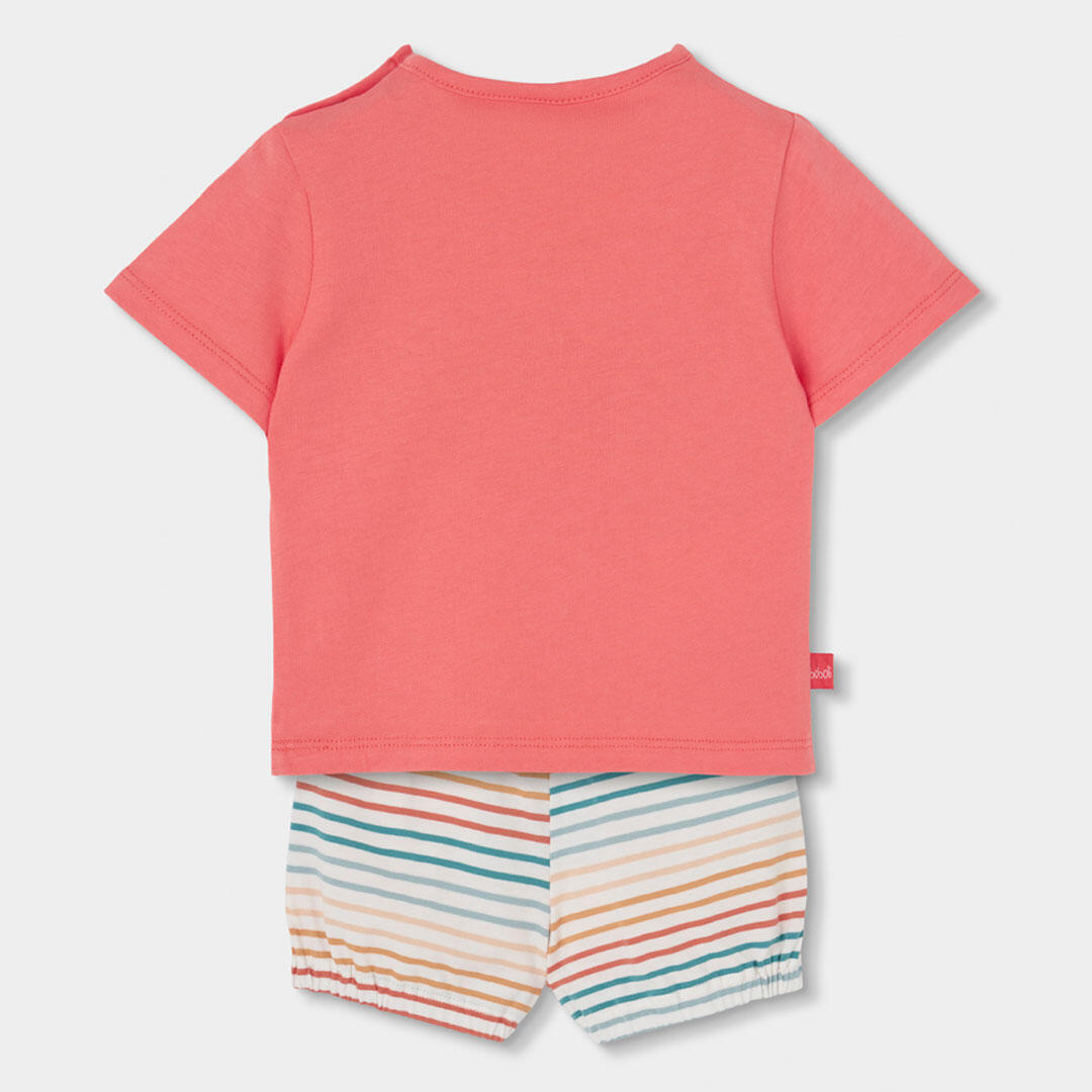 Conjuntos de verano de gimnasia bebé niño boboli naranja 2/7