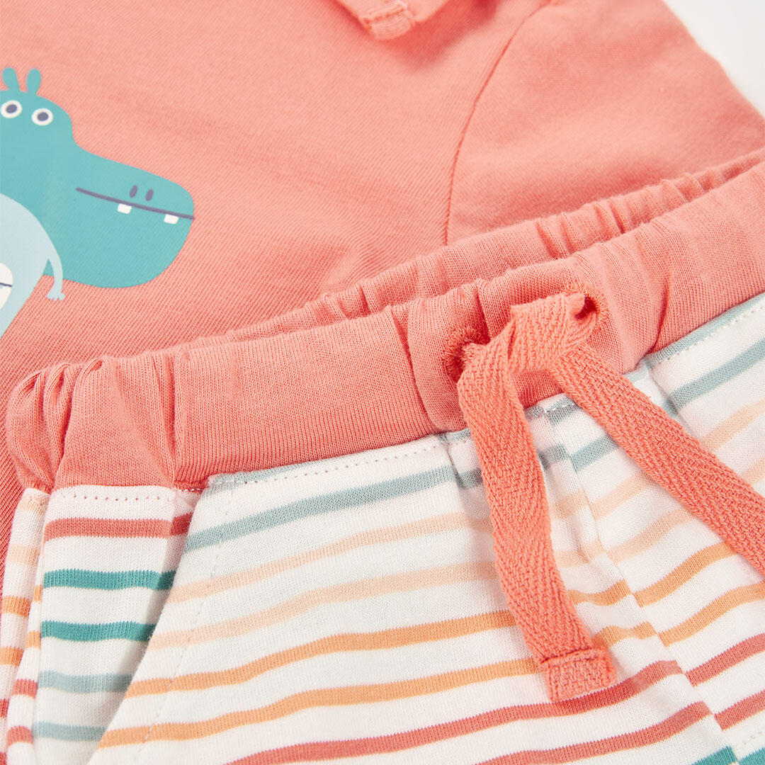 Conjuntos de verano de gimnasia bebé niño boboli naranja 7/7