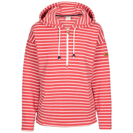 Trespass Softly Damen-Hoodie mit Halb-Reißverschluss Rot