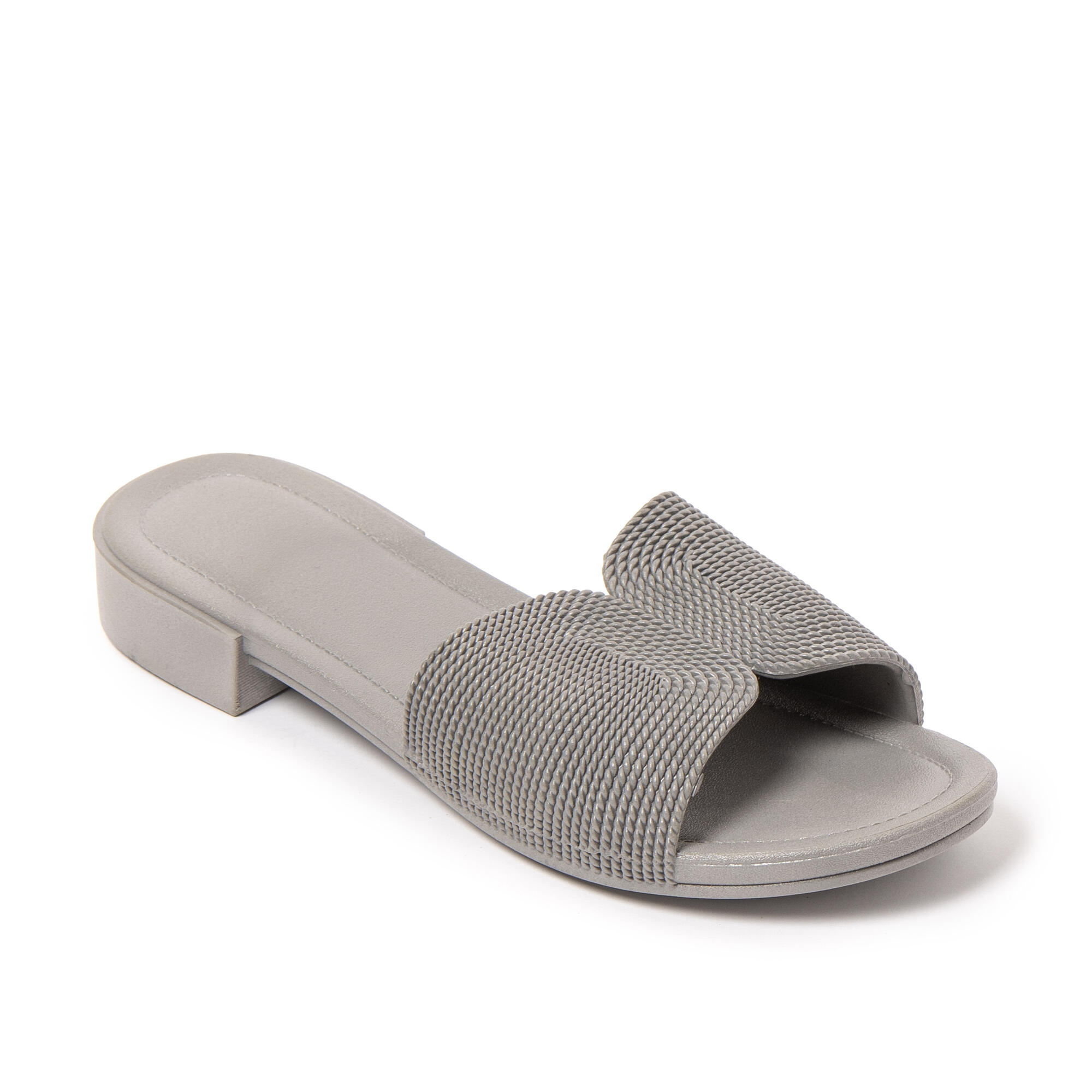 Sandales de plage femme BRASILERAS grises avec semelle gomme 2/7