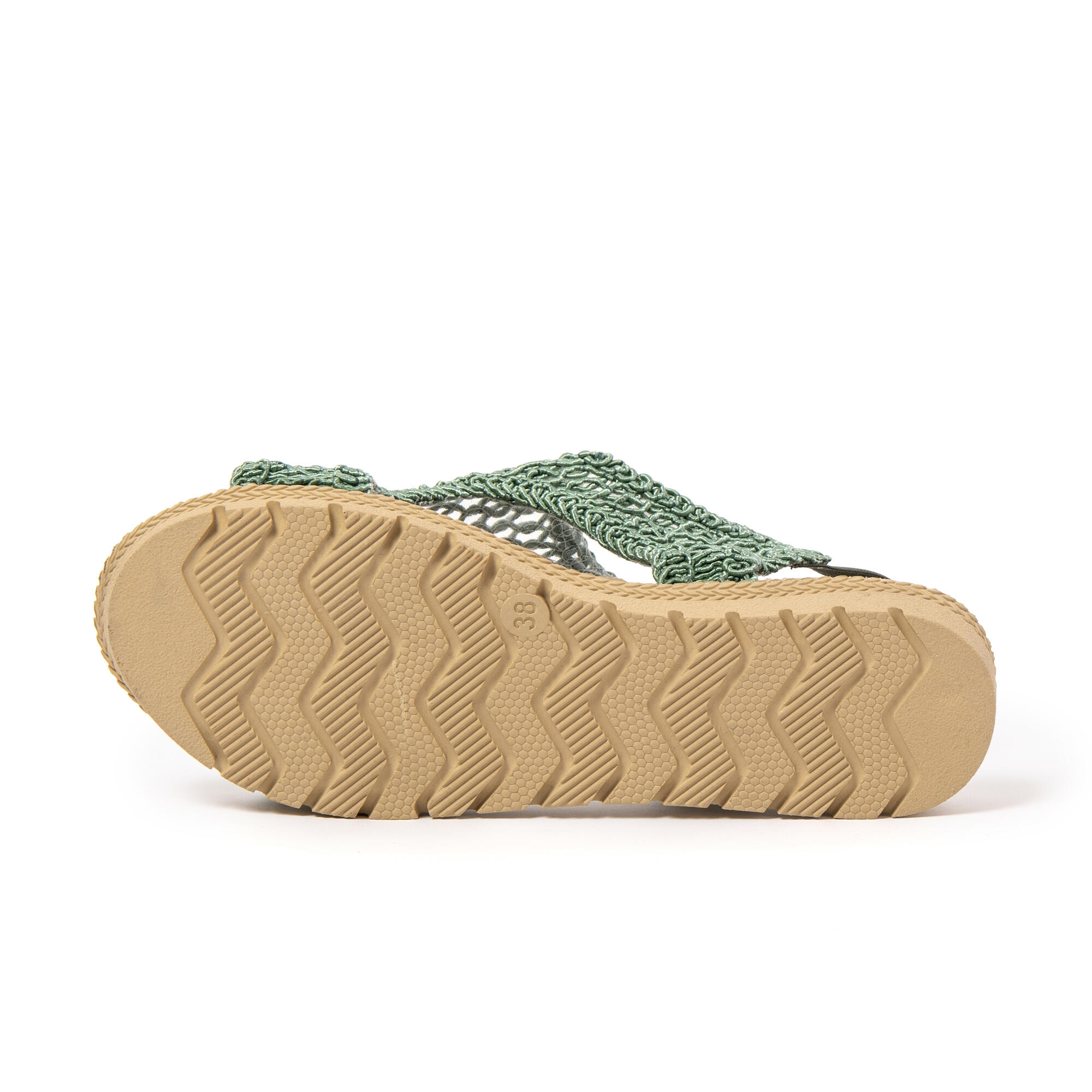 Sandales de plage femme BRASILERAS vertes avec semelle gomme 7/7