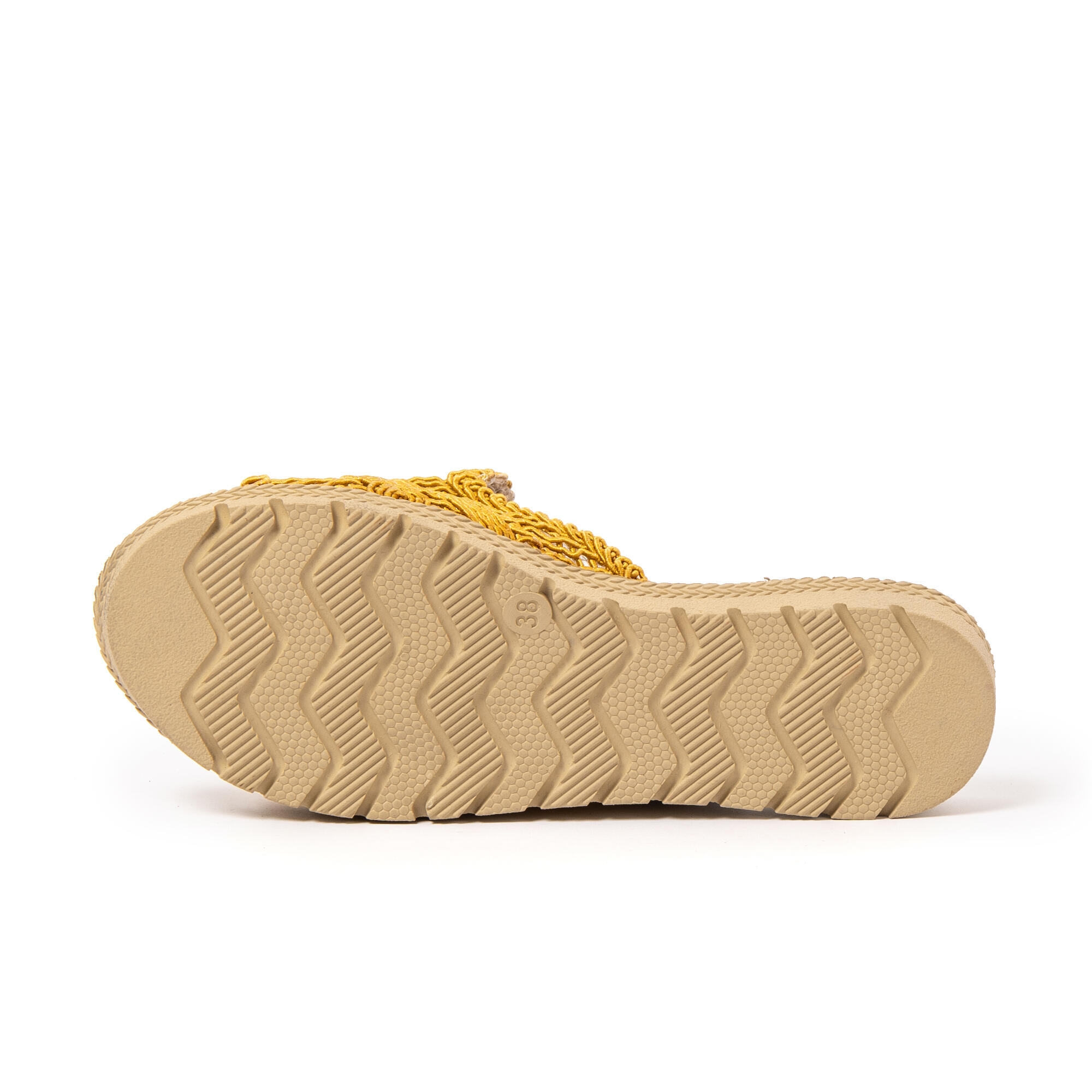 Sandales de plage femme BRASILERAS moutarde avec semelle gomme 7/7