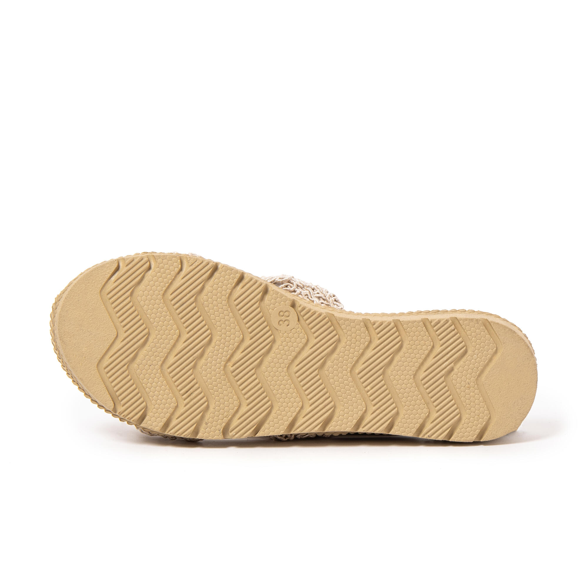 Sandali da spiaggia donna BRASILERAS beige con suola gomma 7/7