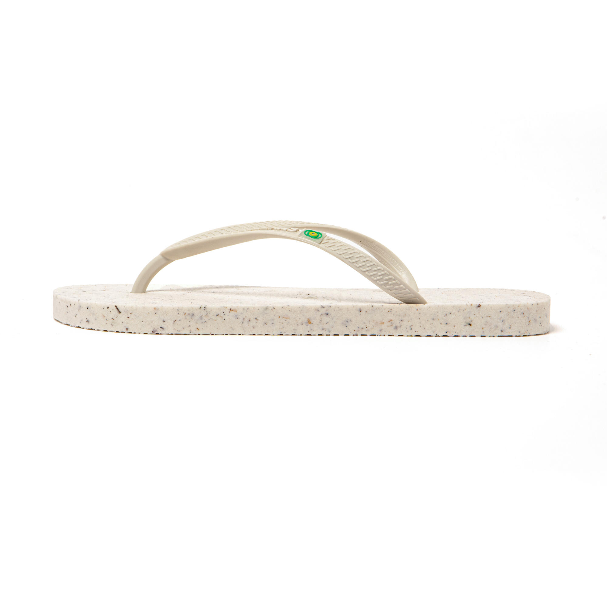 Chanclas playa mujer BRASILERAS Blanco suela goma reciclada 4/7