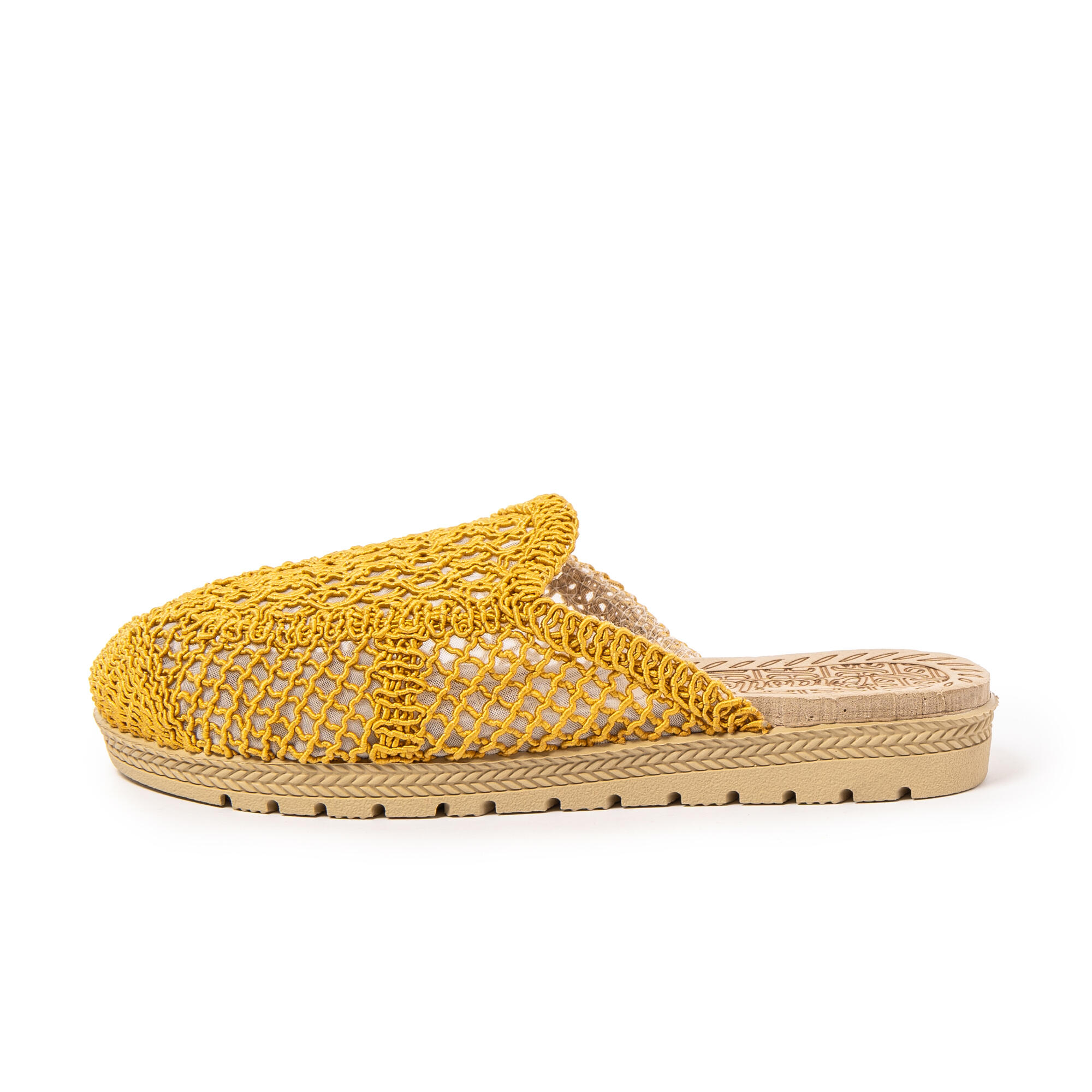 Sandales de plage femme BRASILERAS moutarde avec semelle gomme 4/7