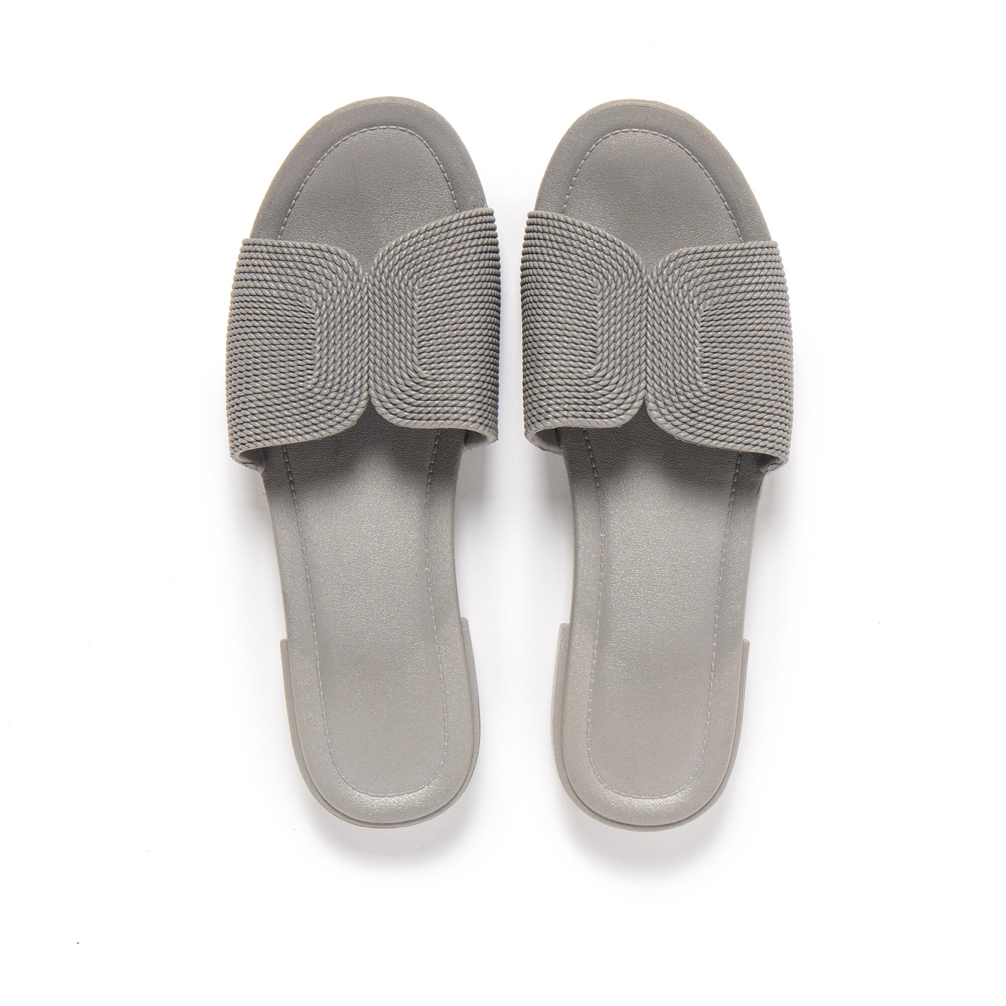 Sandales de plage femme BRASILERAS grises avec semelle gomme 6/7