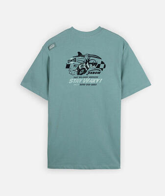 T-shirt met korte mouwen waxy