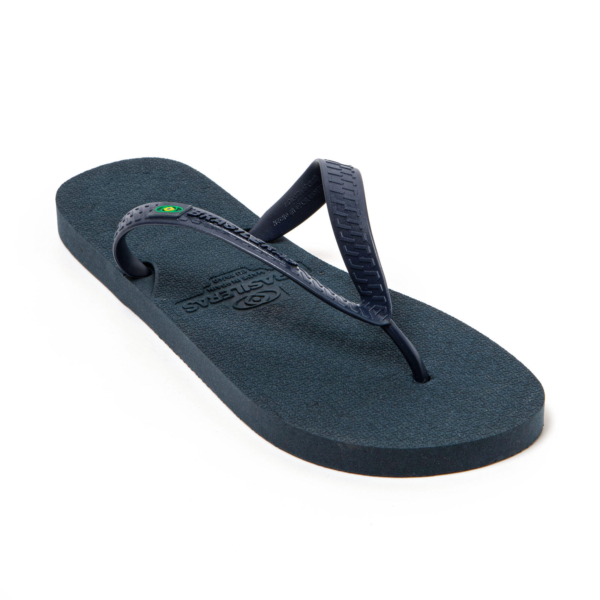 Chanclas playa hombre BRASILERAS Azul suela goma reciclada 2/7