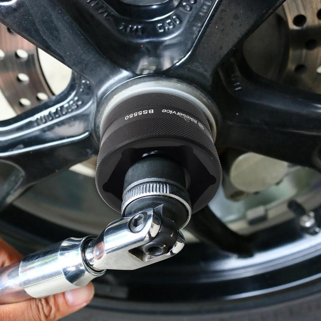 Bikeservice socket insert 41-46 mm 12-point aluminium 1/2" ratchet compatible