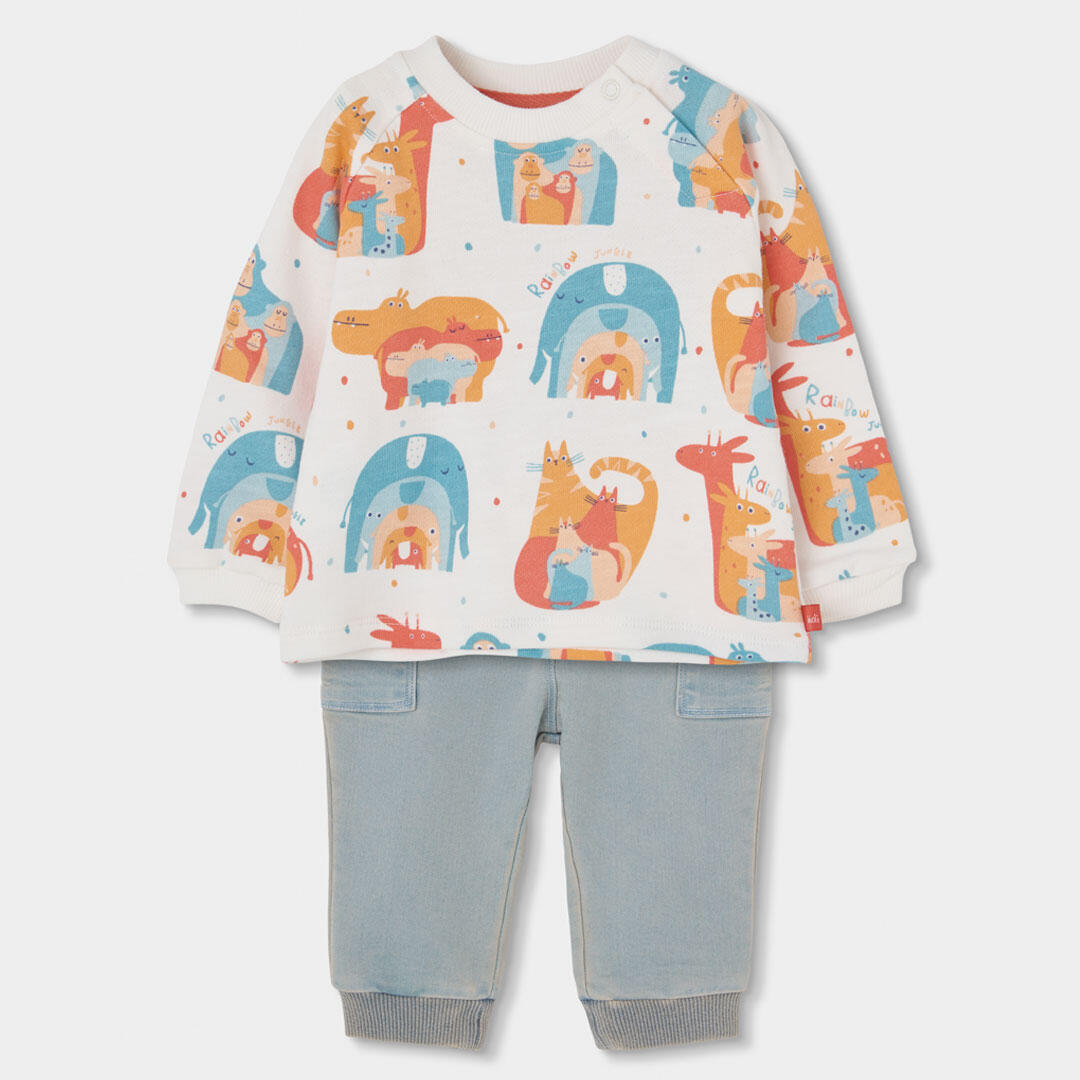 Conjuntos de verano de gimnasia bebé niño boboli multicolor 1/7
