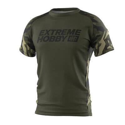 Technisch sportshirt voor heren extreme hobby jungle panther