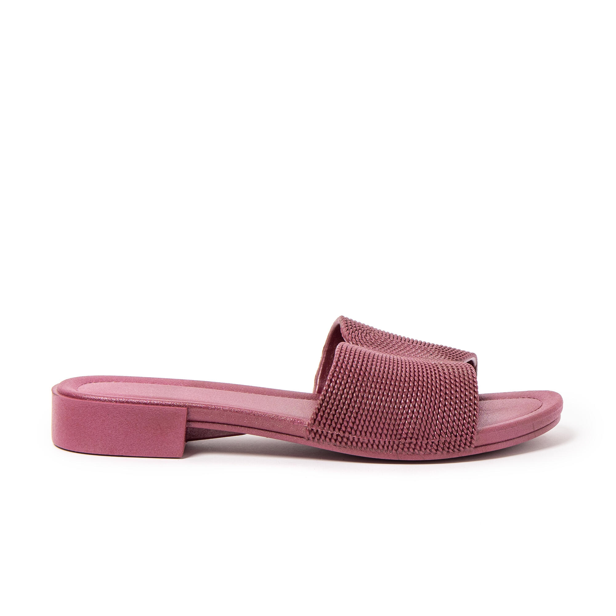 Sandales de plage femme BRASILERAS bordeaux avec semelle gomme 3/7
