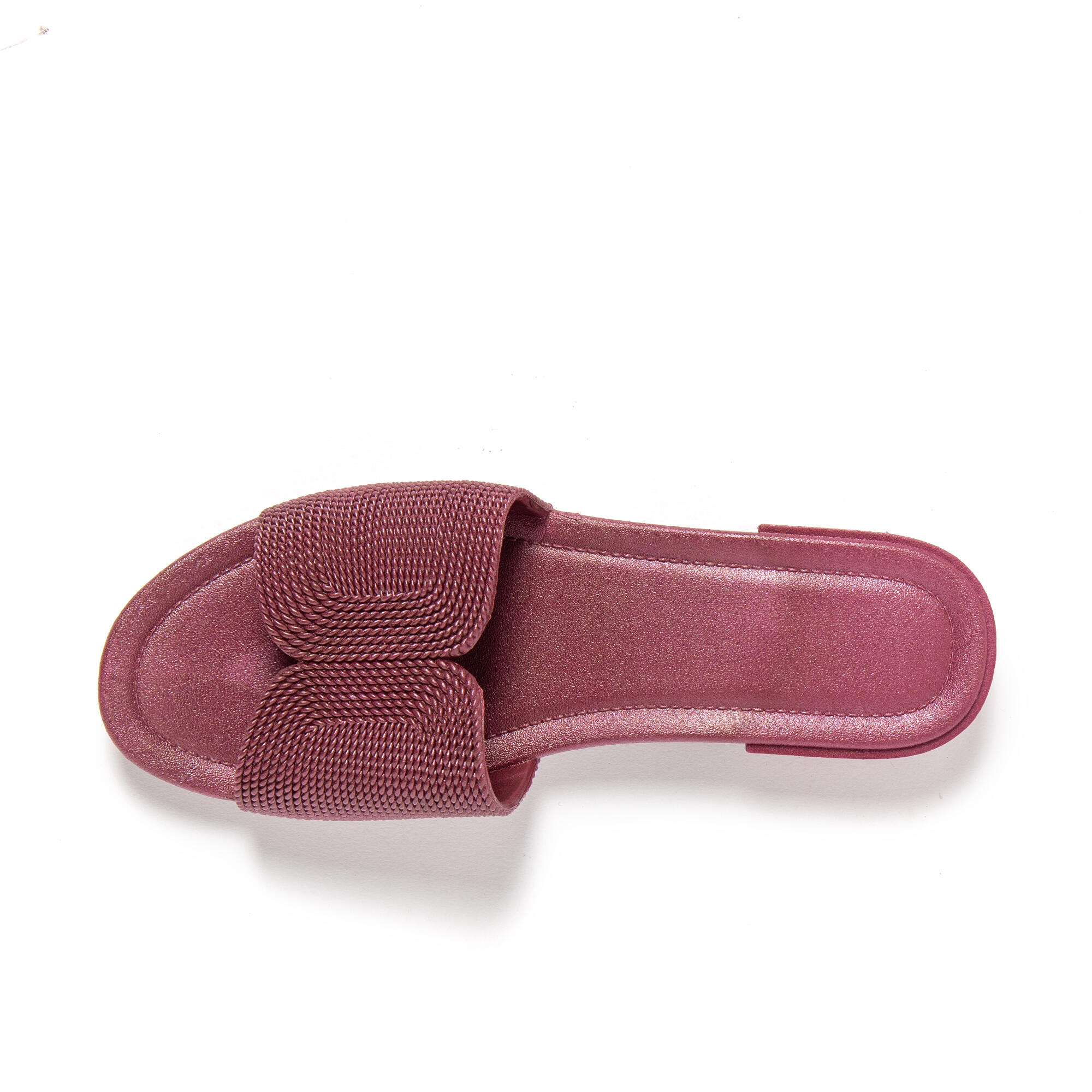 Sandales de plage femme BRASILERAS bordeaux avec semelle gomme 5/7