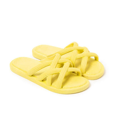 Strand sandalen voor dames brasileras bruin met rubberen zool