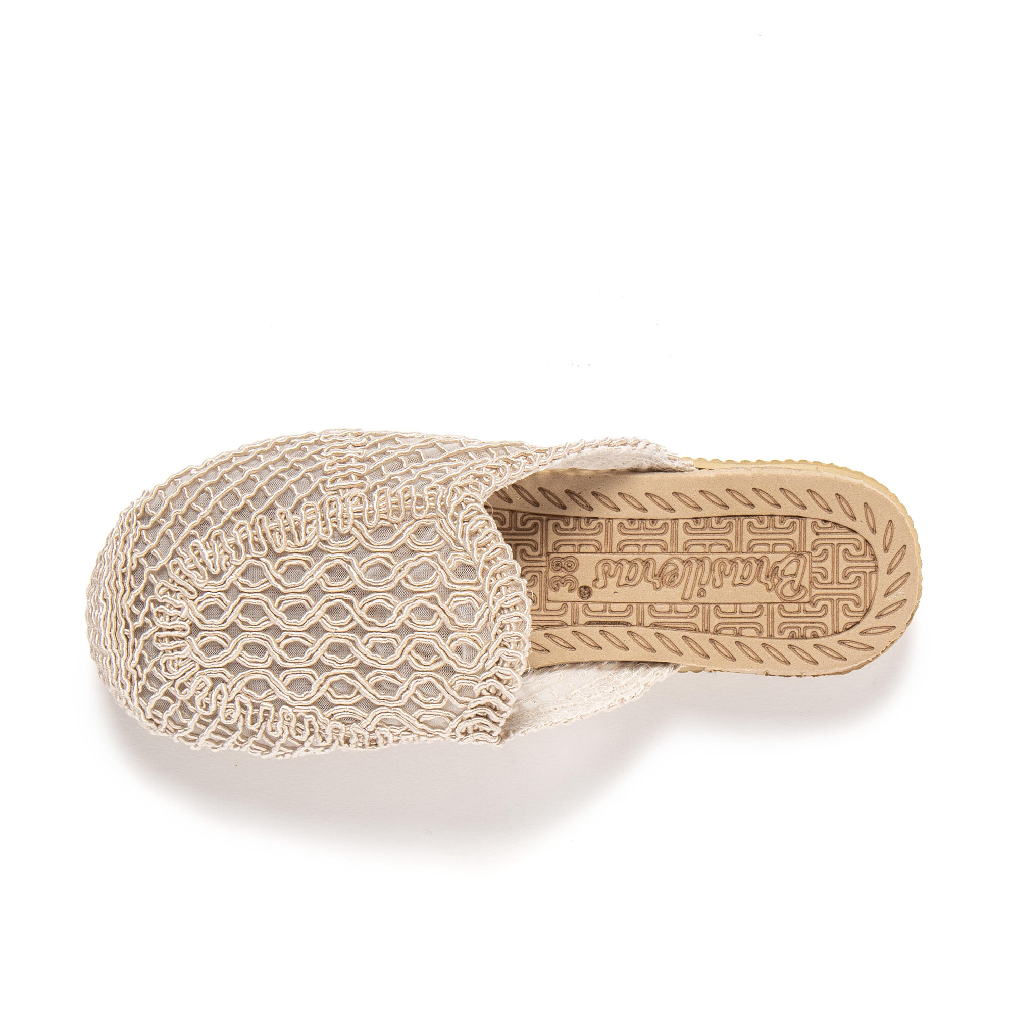 Sandali da spiaggia donna BRASILERAS beige con suola gomma 5/7