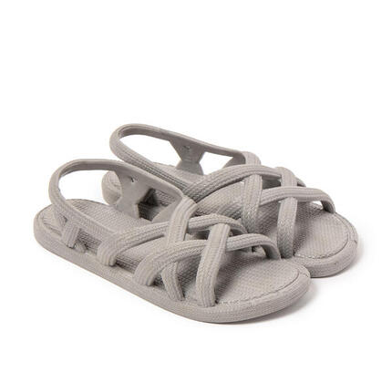 Sandales femme Brasileras Beige semelle en gomme