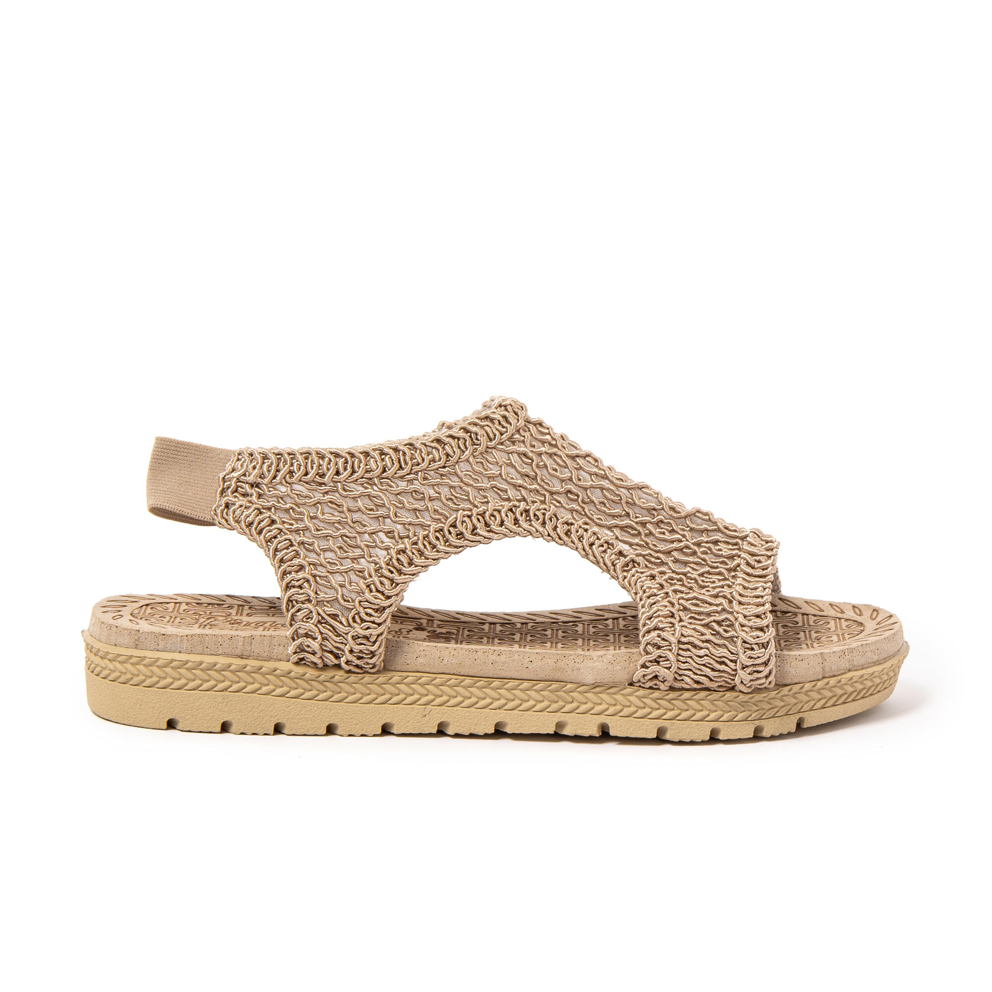 Sandales de plage femme BRASILERAS marron avec semelle gomme 3/7