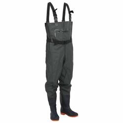 VidaXL Cuissardes avec bottes et ceinture taille 41 vert foncé