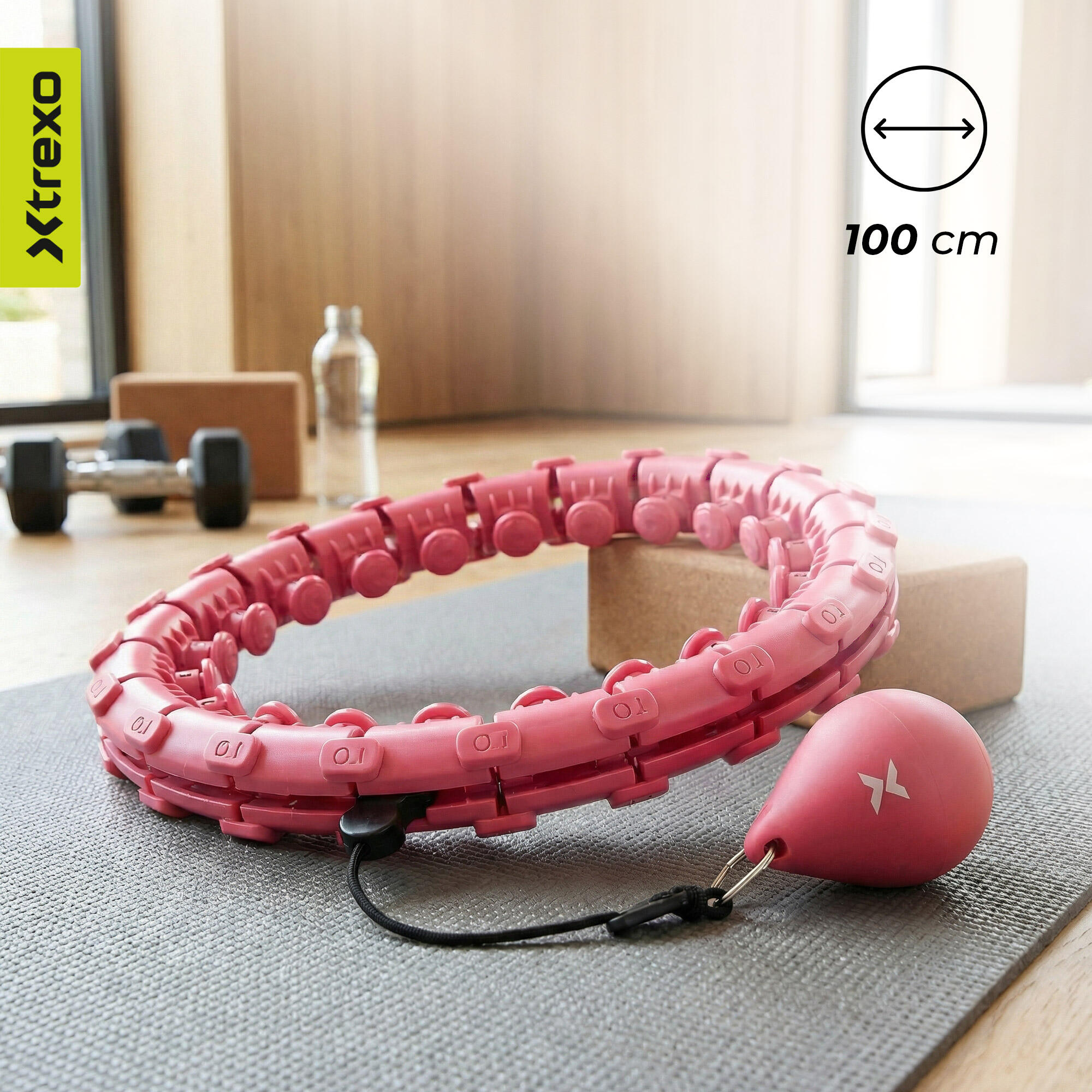 Hula hop z obciążeniem XTREXO TXO-B4Z036-PK 3/7