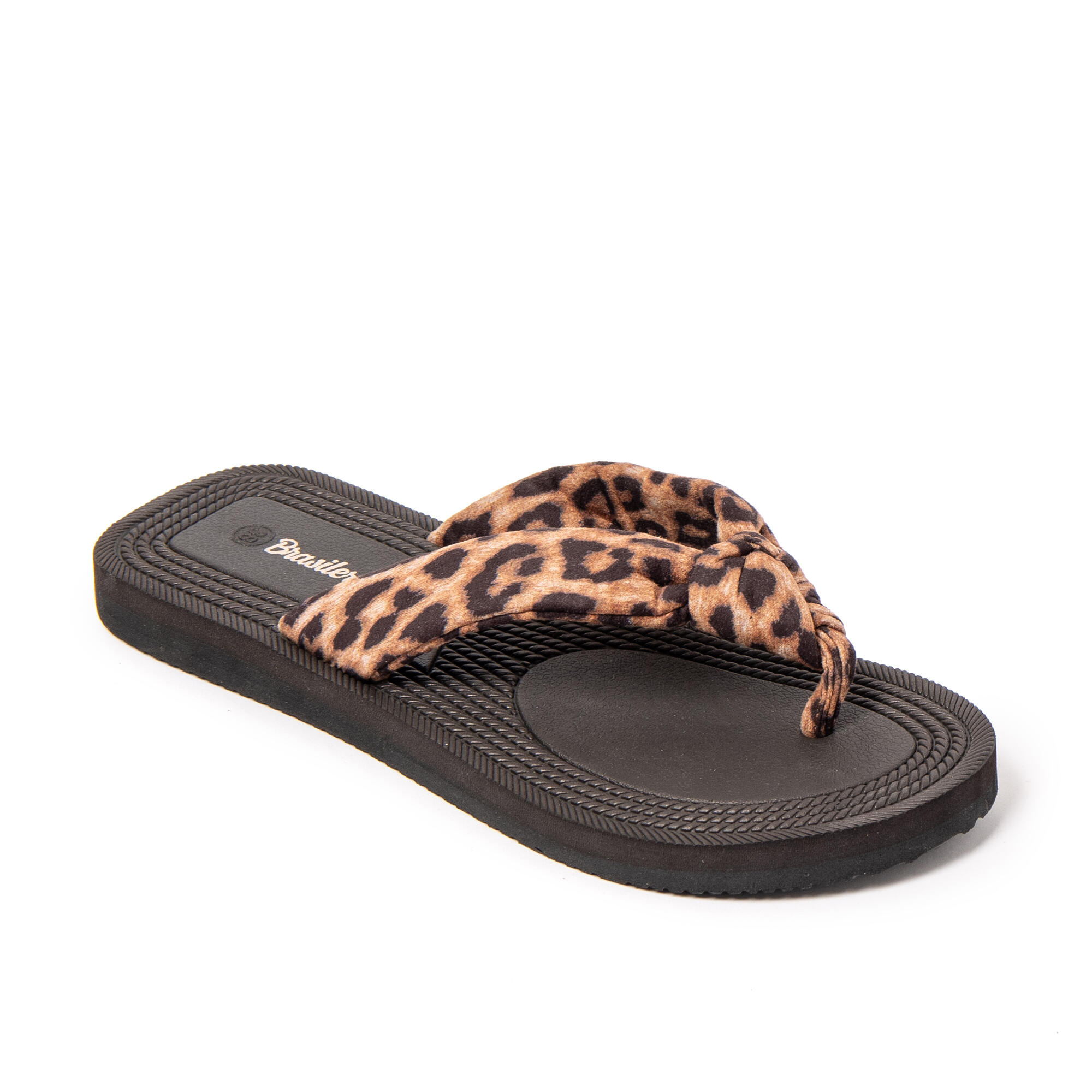 Chanclas playa mujer BRASILERAS negro suela goma 2/7