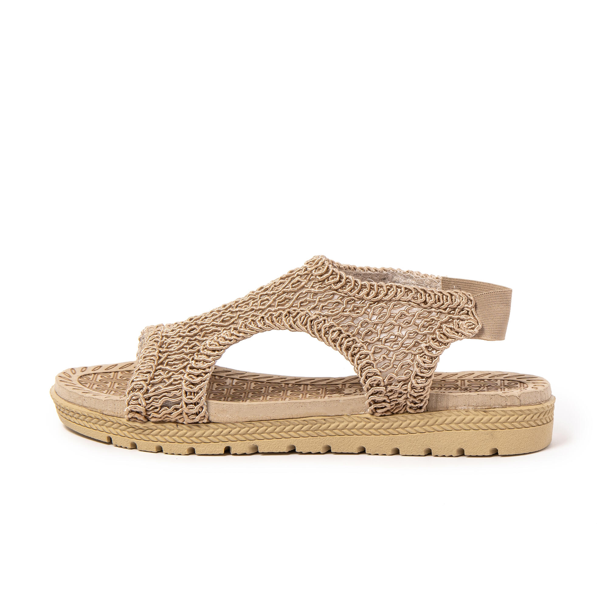 Sandales de plage femme BRASILERAS marron avec semelle gomme 4/7
