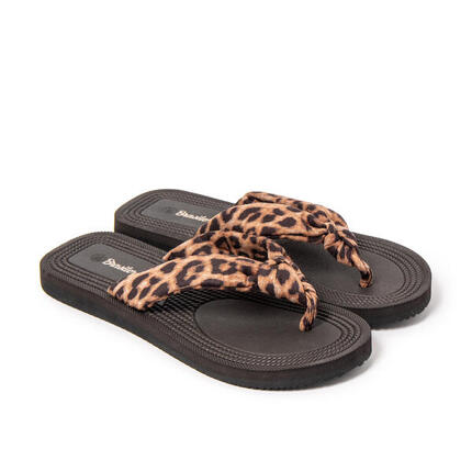 Damen-Strand-Zehentrenner BRASILERAS braun mit mit Gummisohle