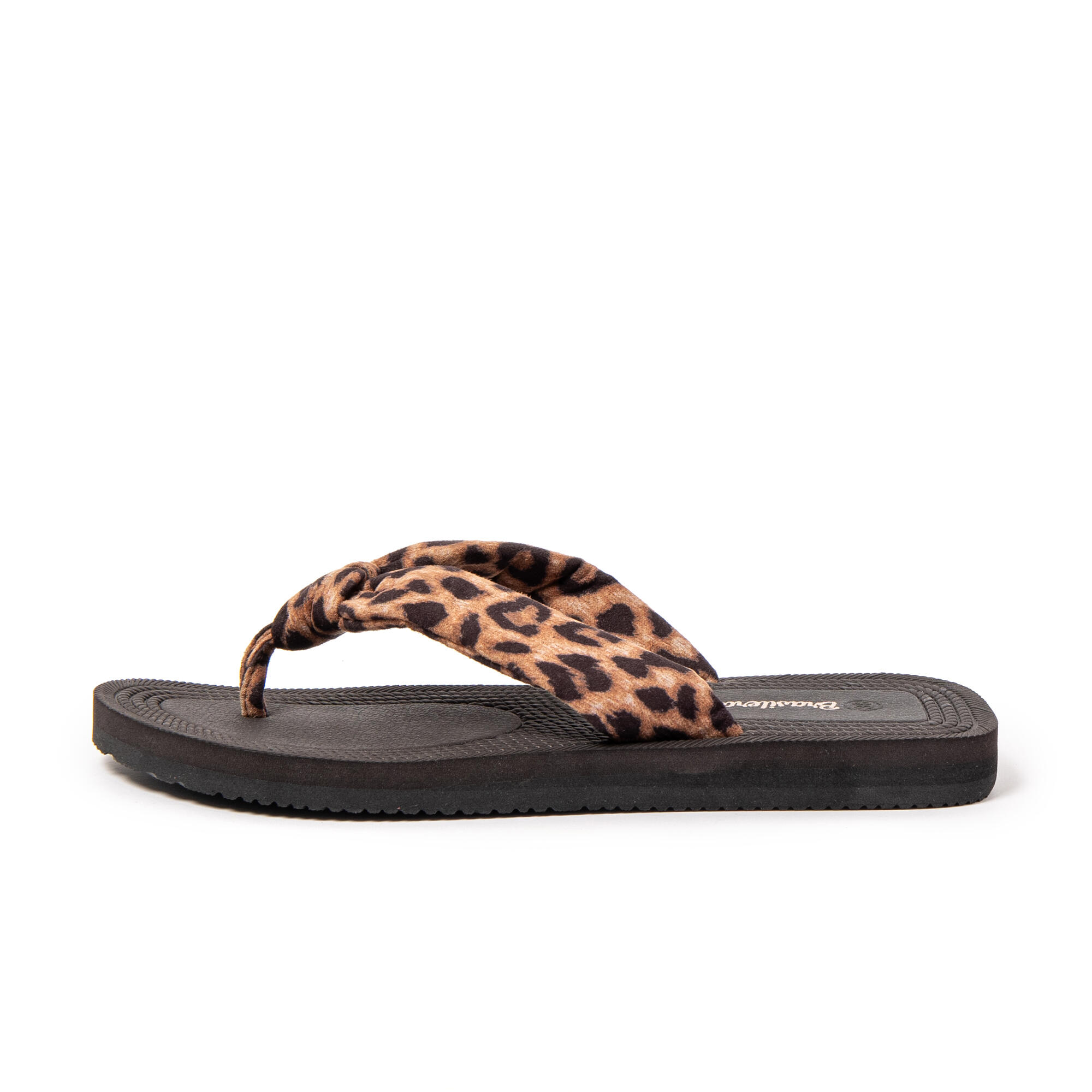 Chanclas playa mujer BRASILERAS negro suela goma 4/7