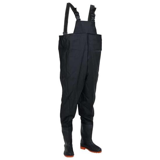 VidaXL Cuissardes avec bottes intégrées Taille 43 Noir