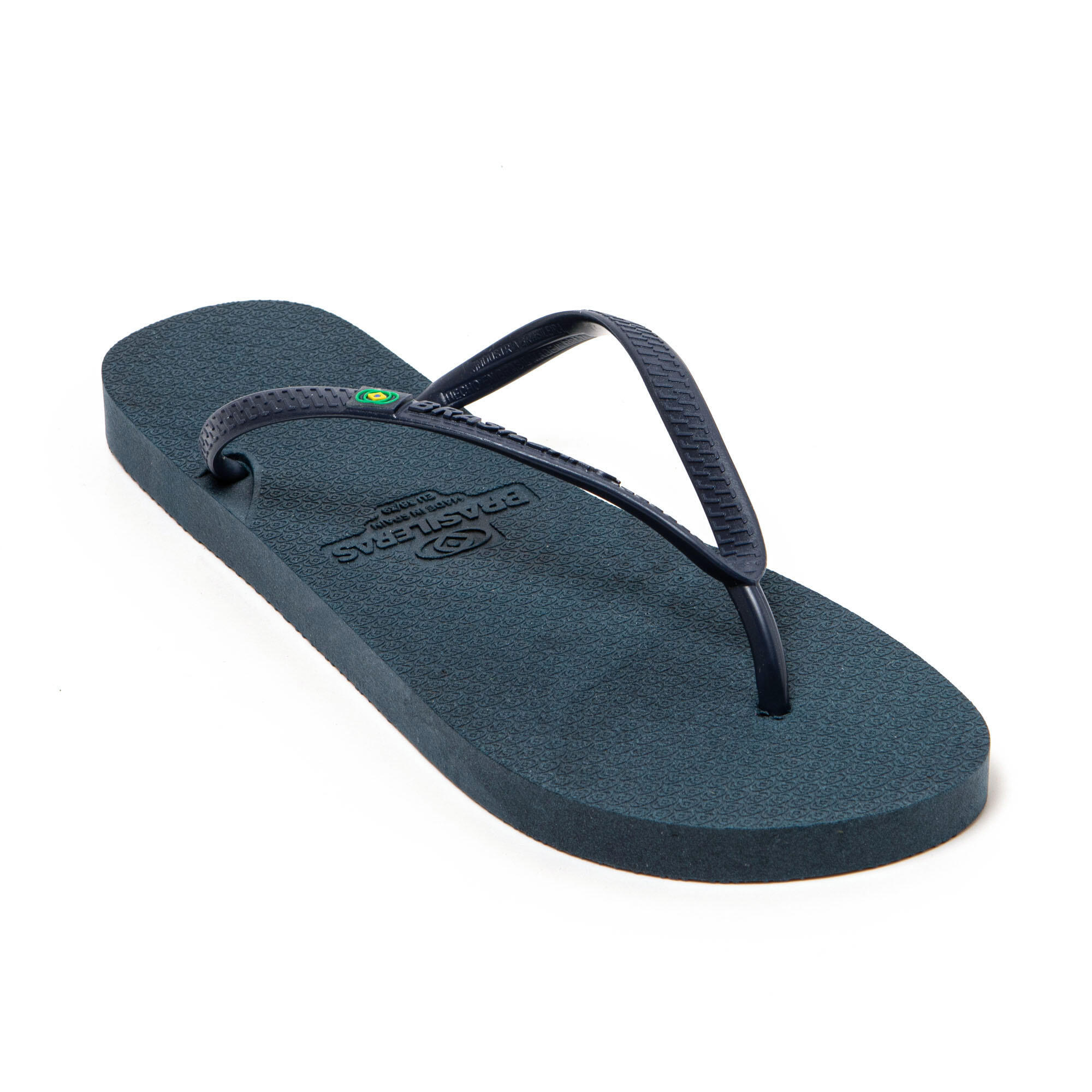 Infradito da spiaggia donna BRASILERAS blu con suola riciclata 2/7