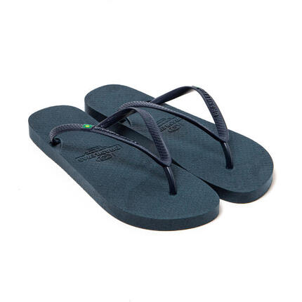 Damen-Strand-Zehentrenner BRASILERAS blau mit recycelter Sohle