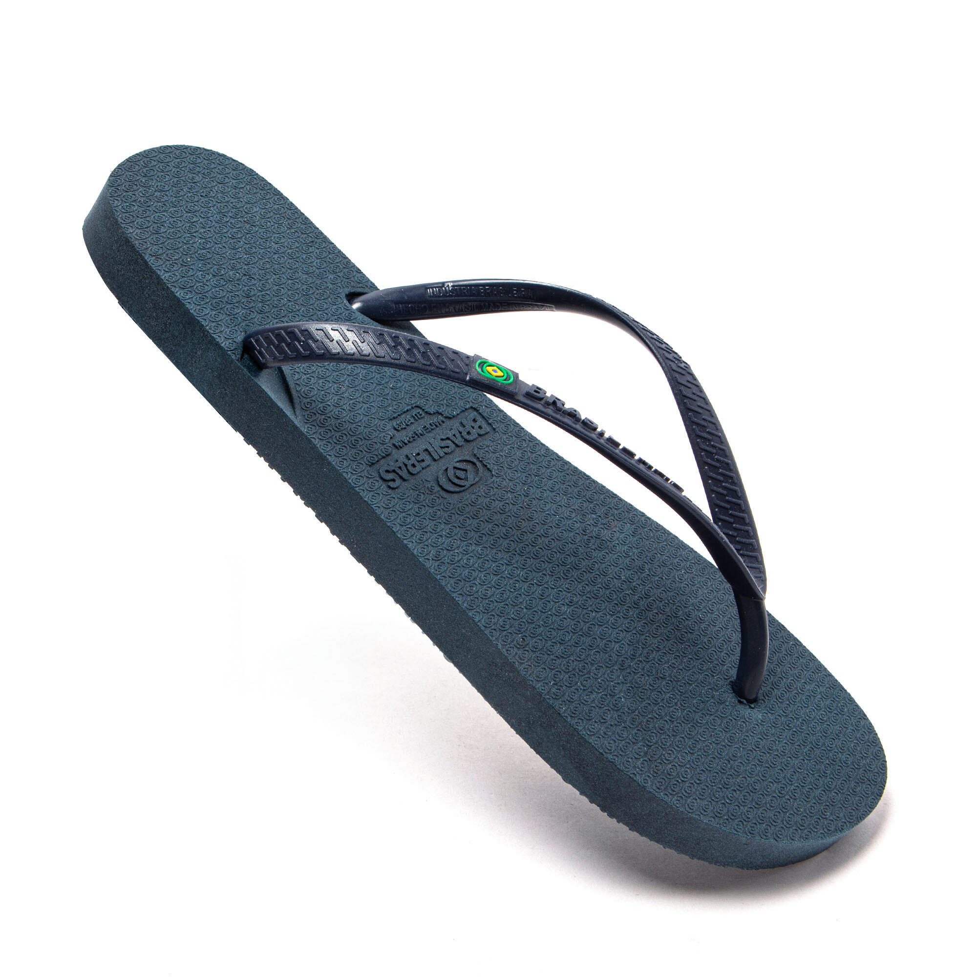 Infradito da spiaggia donna BRASILERAS blu con suola riciclata 7/7