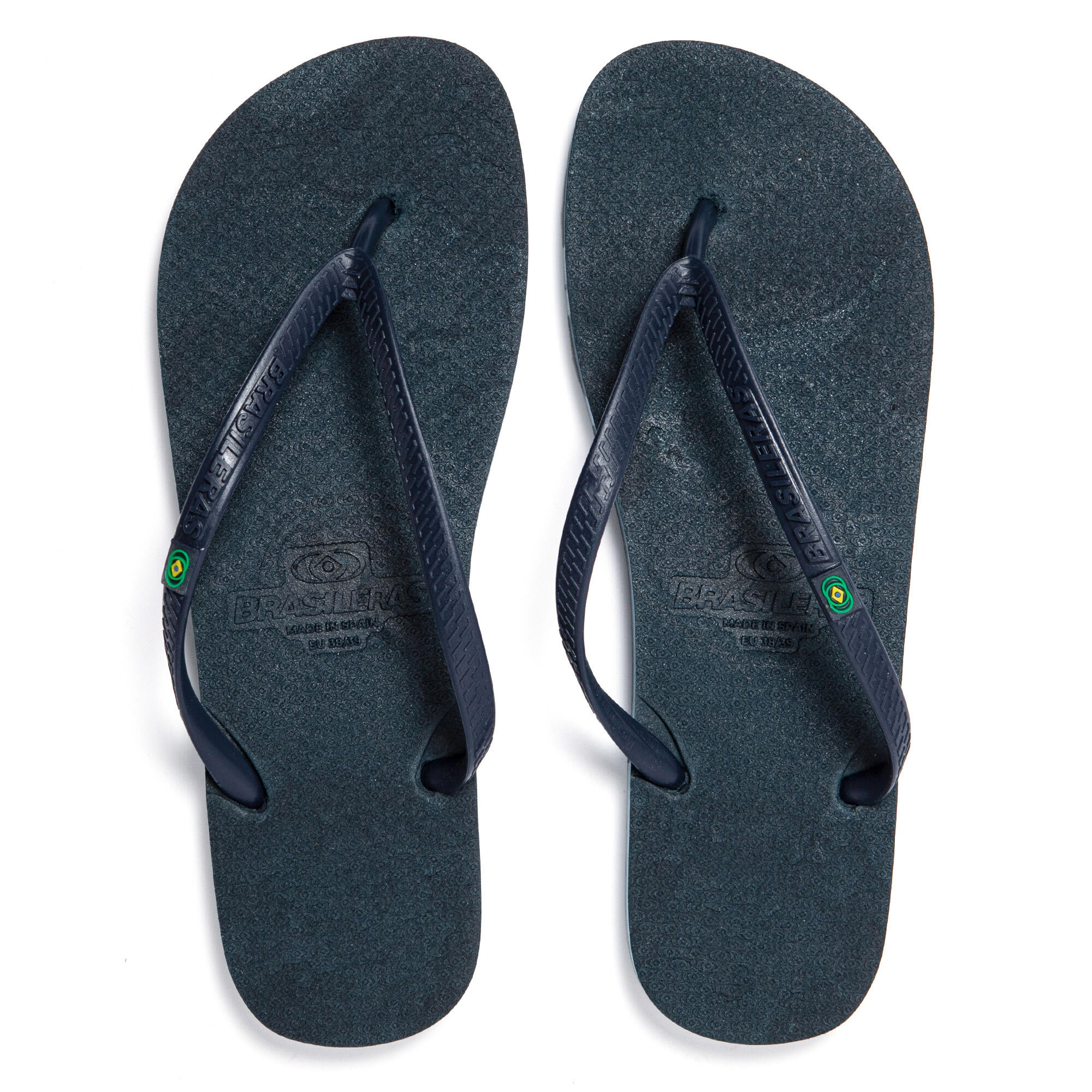 Infradito da spiaggia donna BRASILERAS blu con suola riciclata 6/7