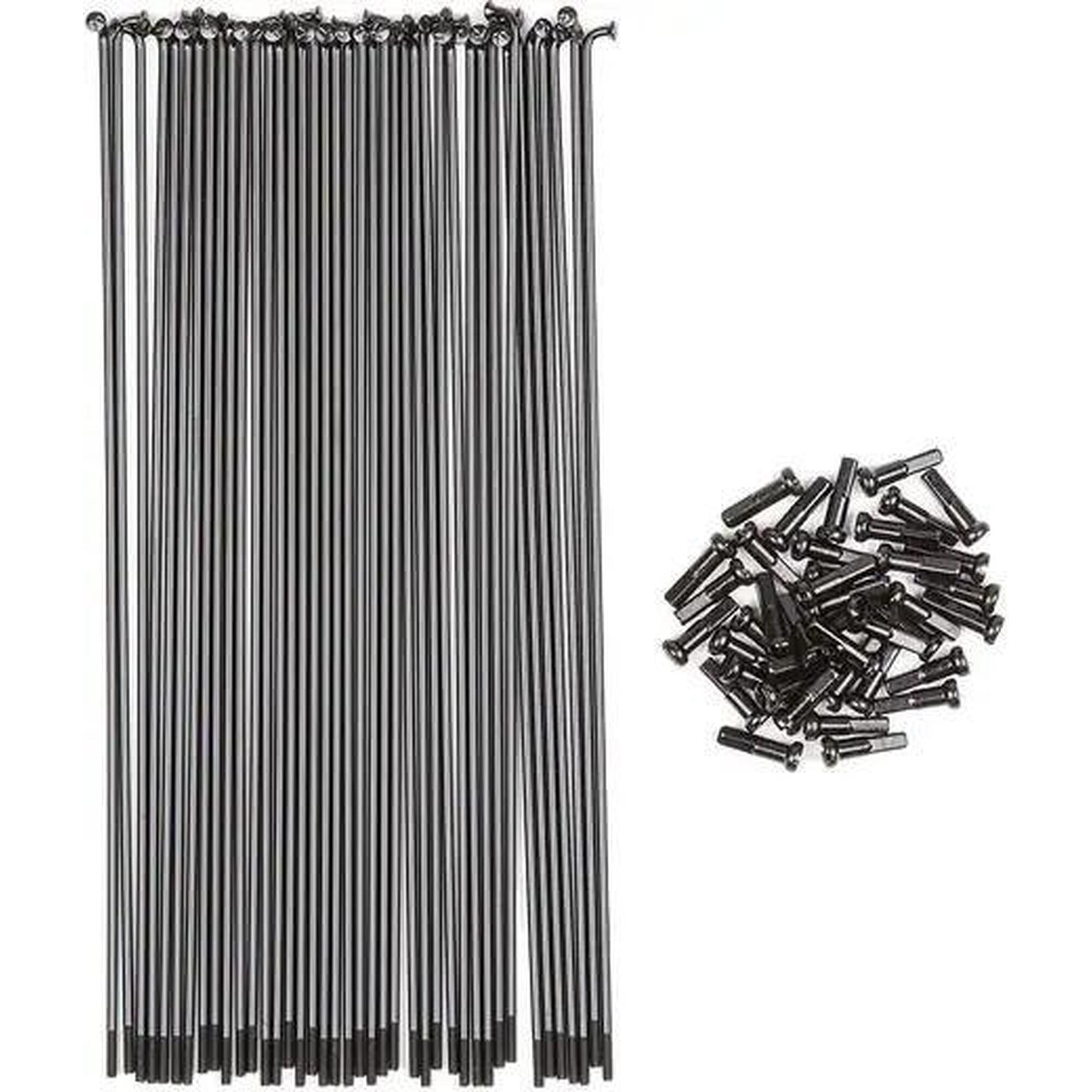 BMX Części BSD Zestaw szprych BMX ze stali nierdzewnej - 194mm - Czarny