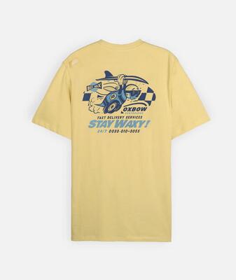 T-shirt met korte mouwen waxy