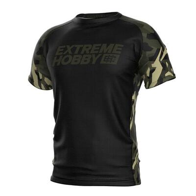 Technisch sportshirt voor heren extreme hobby jungle panther