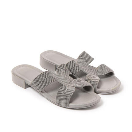 Sandalen Damen Brasileras Schwarz mit Gummisohle