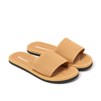 Damen-Strandsandalen BRASILERAS schwarz mit Gummisohle