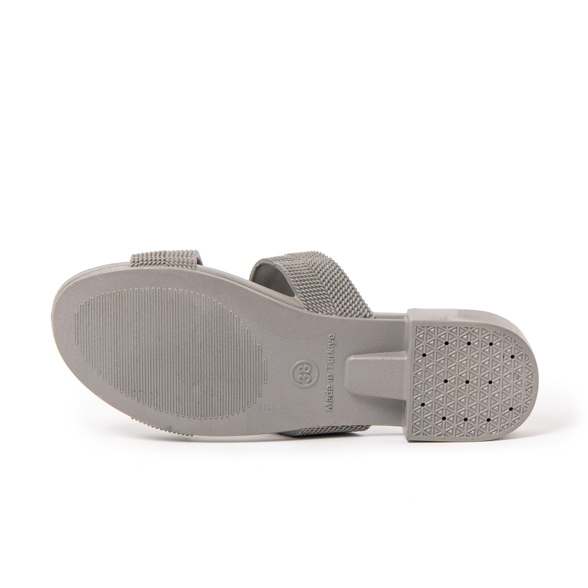 Sandales de plage femme BRASILERAS grises avec semelle gomme 7/7