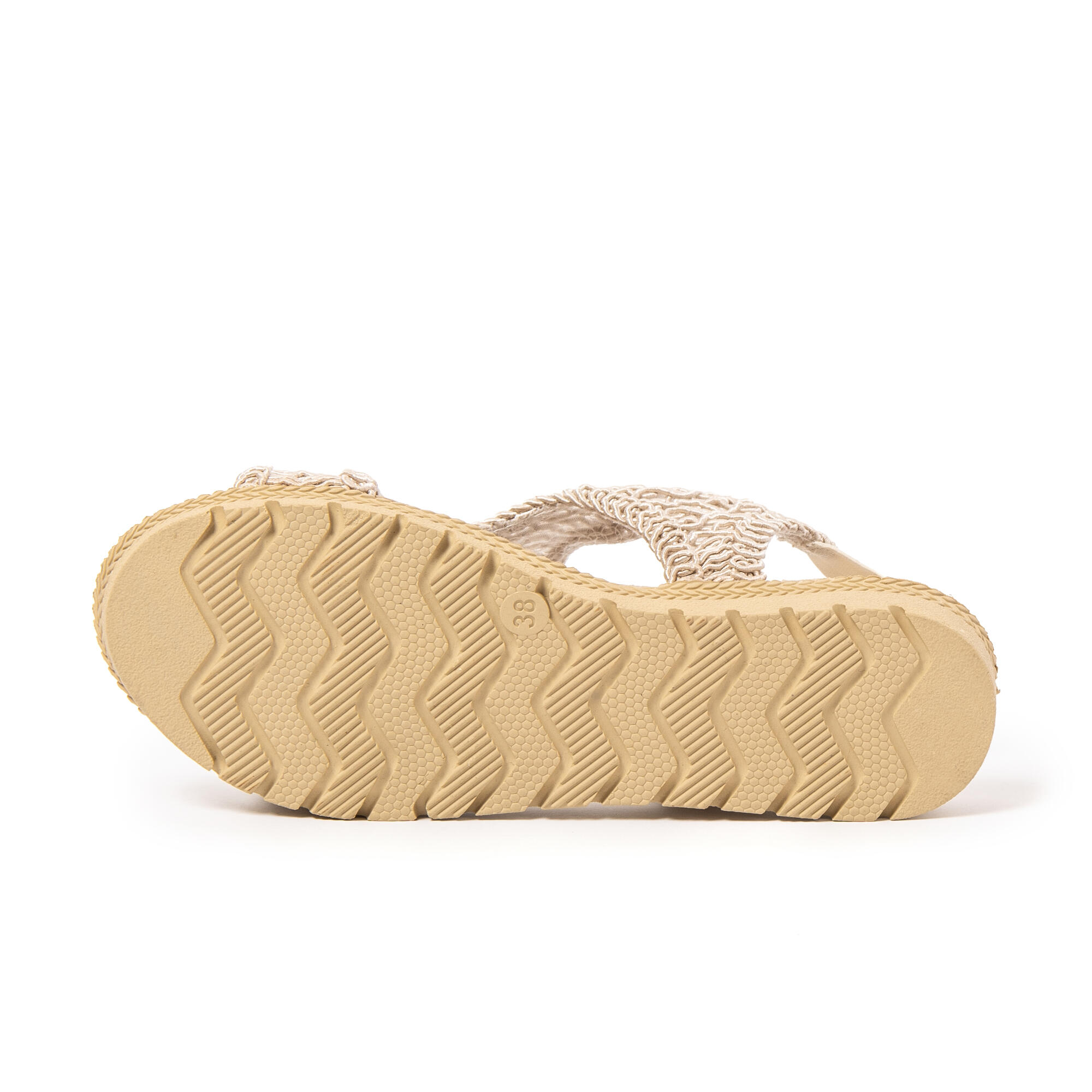 Sandales de plage femme BRASILERAS beige avec semelle gomme 7/7