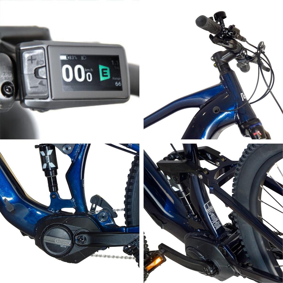 UB410B | E-Bike Montagna Sospensione Totale | Motore Centrale | Fino 140km | L 4/8