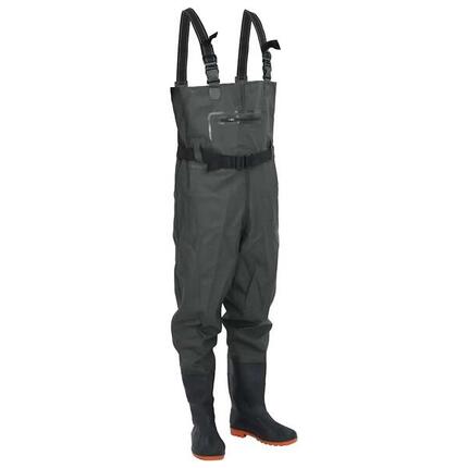 VidaXL waders avec bottes intégrées taille 42 vert foncé