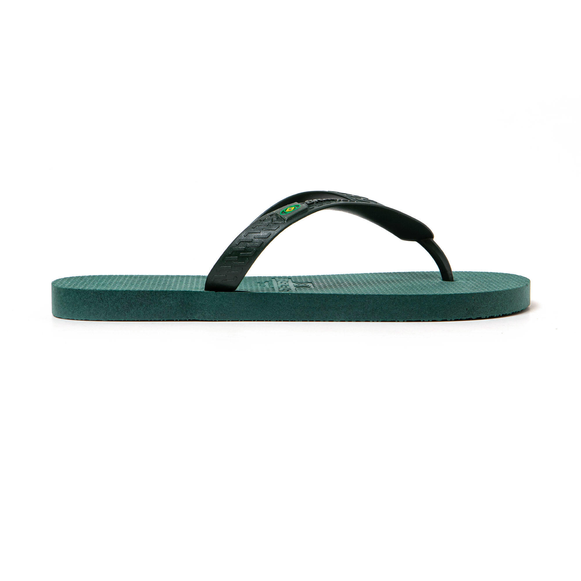 Chanclas playa hombre BRASILERAS Verde suela goma reciclada 3/7